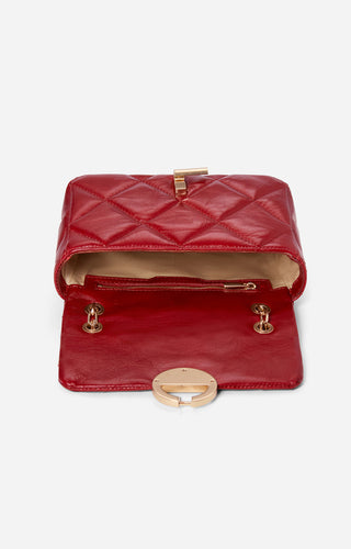 VANESSA BRUNO - Medium Moon Bag - Rubis