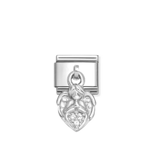 Nomination - Link CHARMS 925 sterling silver ANGEL WITH HEART