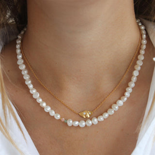 STINE A - Perlie Creme Necklace