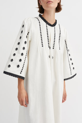 SKALL - Freya Dress - Silenced White/Black