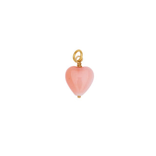 Pico Copenhagen - French Heart Pendant - Coral