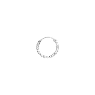 STINE A - Petit Tinsel Creol Earring - Silver Single