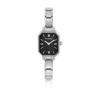Nomination - PARIS watch with new RECTANGULAR steel strap BLACK