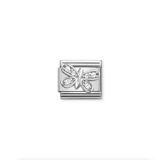 Nomination - Link SYMBOLS 925 sterling silver WHITE butterfly