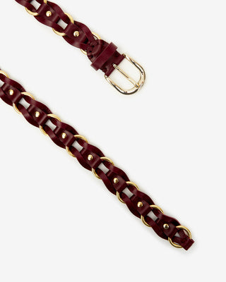 ISABEL MARANT ÈTOILE - Bali Belt - Burgundy/Gold