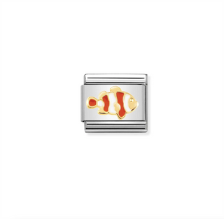 Nomination - LINK SYMBOLS 18k gold enamel NEMO