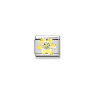 Nomination - Link SYMBOLS 925 sterling silver Narcissus YELLOW