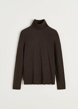 AIAYU - Gentle Turtleneck - Dark Brown
