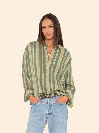 XIRENA - Jordy Shirt - Spruce Stripe