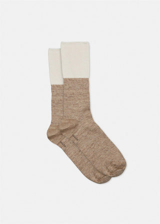 AIAYU - Linen Rib Socks - Mix Linen