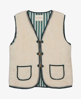 SISSEL EDELBO - Tinka Leftover Teddy Vest - Off-White