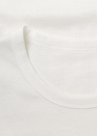 AIAYU - Rib Long Sleeve Tee - Off White