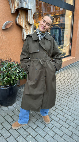 MARK TAN - Catrin Trench Coat - Dark Green