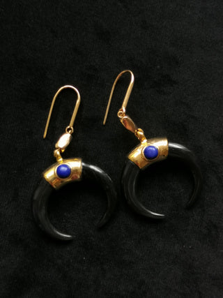 ISABEL MARANT JEWELRY - Earring Horn - Navy/Dore