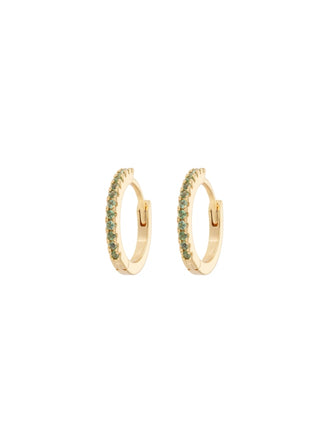 Emilia by Bon Dep - Medium Hoops - Mint