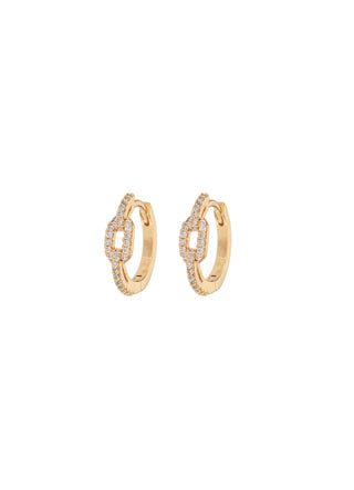 Emilia by Bon Dep - Small Chain Hoops