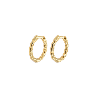 Emilia by Bon Dep - Small Twisted Hoops