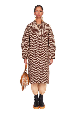 ULLA JOHNSON - Avelina Coat - Zebrawood