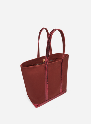 VANESSA BRUNO - Linen Cabas Tote L - Armagnac