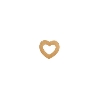 STINE A - Petit Open Love Heart Earring Gold