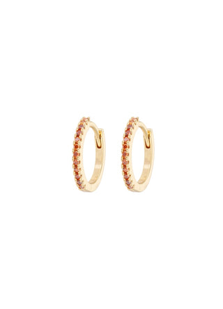 Emilia by Bon Dep - Medium Hoops - Bordeaux