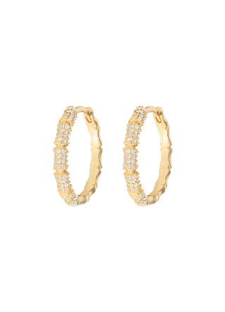 Emilia by Bon Dep - Large Bamboo Hoops