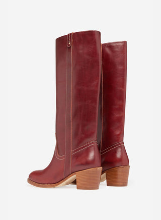 VANESSA BRUNO - Bottes 60mm Boot - Beetroot