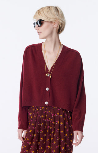 VANESSA BRUNO - Venezuela Cardigan - Bordeaux