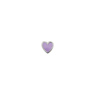 STINE A - Petit Love Heart - Purple Sorbet Silver