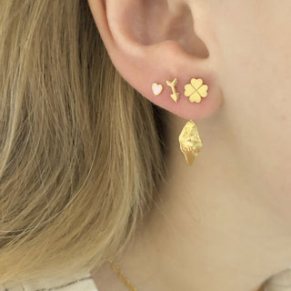 STINE A - Clover Earstick Piece Gold