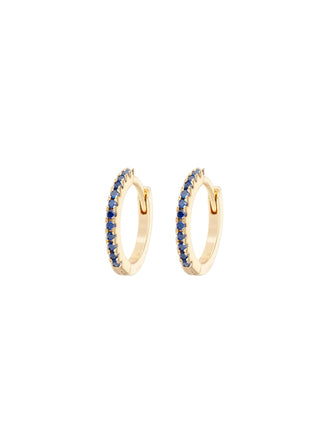 Emilia by Bon Dep - Medium Hoops - Navy