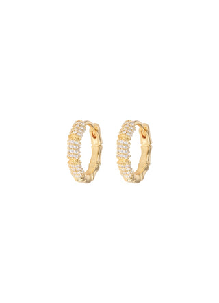 Emilia by Bon Dep - Small Bamboo Hoops