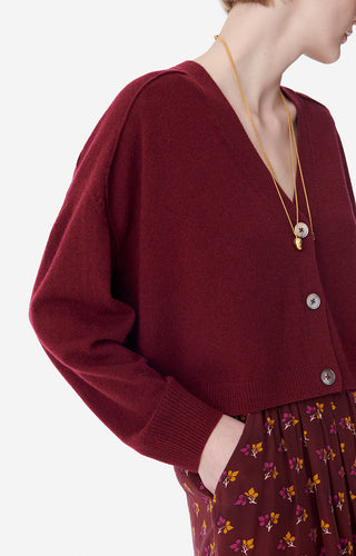 VANESSA BRUNO - Venezuela Cardigan - Bordeaux