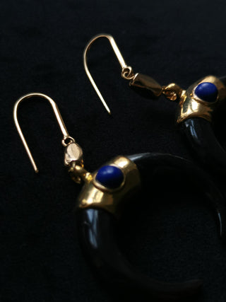 ISABEL MARANT JEWELRY - Earring Horn - Navy/Dore