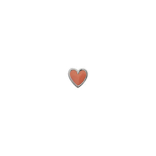 STINE A - Petit Love Heart - Coral Silver