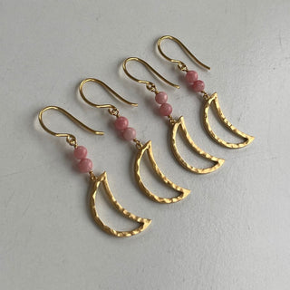 STINE A - Bella Moon Earring W/Coral