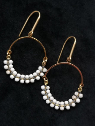 ISABEL MARANT JEWELRY - Cesaria Hoop Earrings - Ecru