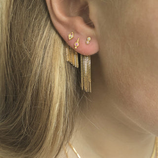 STINE A - Two Candy Dots Earring - Gold