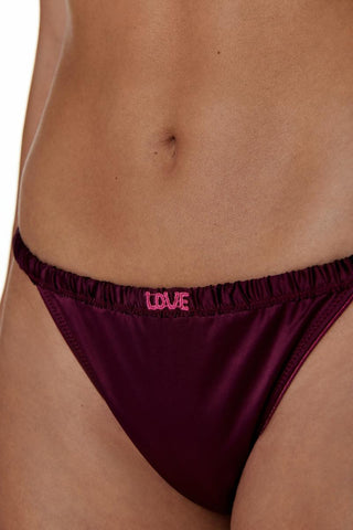 LOVE STORIES - Charlotte Brazilian - Burgundy