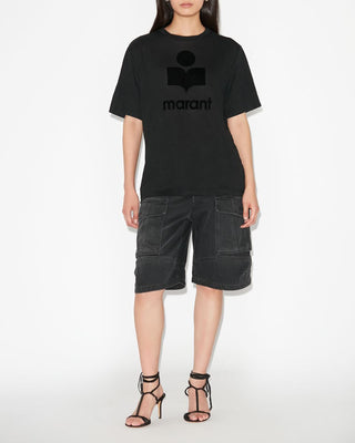 ISABEL MARANT ÈTOILE - Zewel Linen Tee Shirt - Black