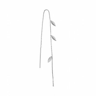 STINE A - THREE LEAVES EARRING PIECE - SILVER